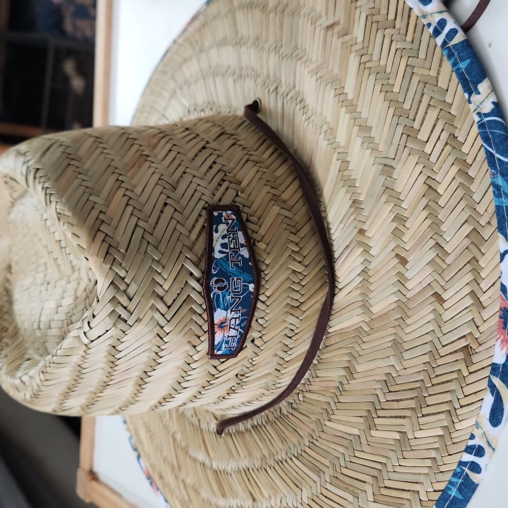 New Mens lifeguard straw Hat with tags